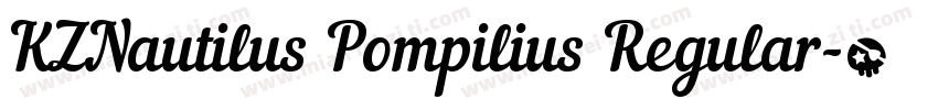 KZNautilus Pompilius Regular字体转换